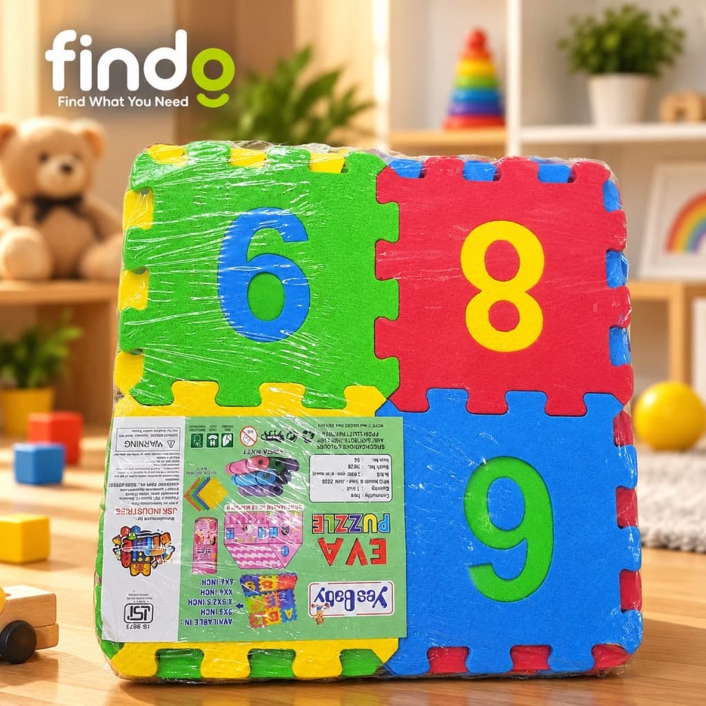 Yes Baby Interlocking EVA Foam Number Puzzle Play Mat